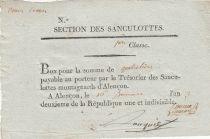 France 4 livres - Orne - Autres Alençon - Section des sanculottes - 1793