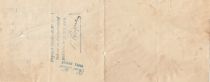 France 43 francs - Bank cheque receipt - La Littorale - 24-11-1910