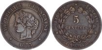 France 5 Centimes, Céres - 1875 petit K