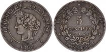 France 5 Centimes, Céres - 1880 A