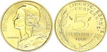 France 5 centimes Lagriffoul - 1991 BU frappe médaille