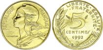 France 5 centimes Lagriffoul - 1992 BU frappe médaille