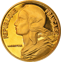 France 5 centimes Marianne - 1991 - Proof