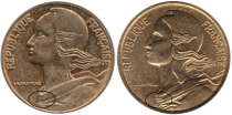 France 5 Centimes Marianne FRANCE 1992  3 Plis (SUP)