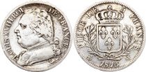 France 5 Francs -  Louis XVIII - Buste Habillé - 1815 M Toulouse - Argent