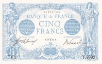 France 5 Francs - Blue - 31-03-1915 - Serial Y.4993