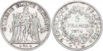 France 5 Francs - Hercule - 1874 A Paris - Argent