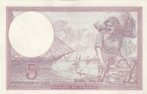 France 5 Francs - Purple - 26-12-1940 - Serial V.67826