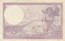 France 5 Francs - Purple - 27-04-1933 - Serial G.54