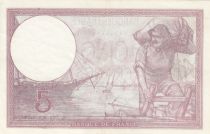 France 5 Francs - Violet - 24-08-1933 - Série M.57387