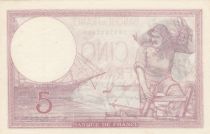 France 5 Francs - Violet - 28-09-1939 - Serial  C.63642 - XF - P.79