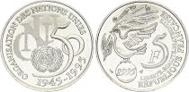 France 5 Francs, 50 years of United Nations - Nickel -1995