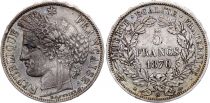 France 5 Francs Ceres - 1870 A Paris - A Silver