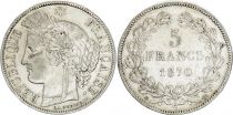 France 5 Francs Cérès - IIIe Republique - 1870 A Paris