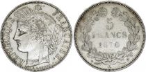 France 5 Francs Cérès - IIIe Republique - 1870 K Bordeaux