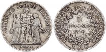 France 5 Francs Hercule - III e République 1876 K Bordeaux