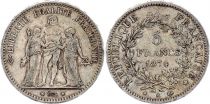 France 5 Francs Hercule - IIIeme République - 1874 A Paris