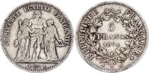 France 5 Francs Hercule - IIIeme République - 1874 K Bordeaux