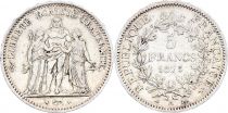 France 5 Francs Hercule - IIIeme République - 1875 A Paris