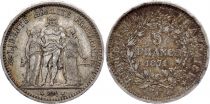 France 5 Francs Hercules - 1871 A Paris - Camelinat - Silver