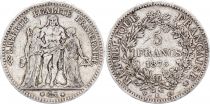 France 5 Francs Hercules - 3th Republic 1875 K Bordeaux