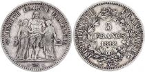 France 5 Francs Hercules - Second Republic - 1848 A Paris