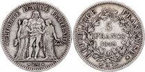 France 5 Francs Hercules - Second Republic - 1849 A Paris