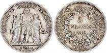 France 5 Francs Hercules - Second Republic - 1849 A Paris