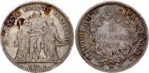 France 5 Francs Hercules - Third Republic - 1873 K Bordeaux - Silver