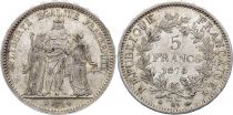 France 5 Francs Hercules 1873 A - Paris - Silver