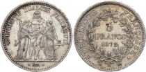 France 5 Francs Hercules 1873 A - Paris - Silver