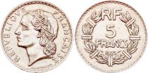 France 5 Francs Laureate head - 1933