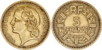 France 5 Francs Laureate head - 1939