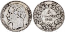 France 5 Francs Louis-Napoleon Bonaparte - Large head - 1852 A Paris - Silver