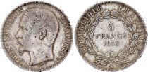 France 5 Francs Louis-Napoleon Bonaparte - Large head - 1852 A Paris - Silver