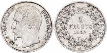 France 5 Francs Louis-Napoleon Bonaparte - Small head - 1852 A Paris - Silver