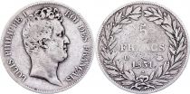 France 5 Francs Louis-Philippe 1831 D Lyon incuse lettering - Silver - F