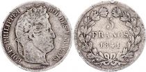 France 5 Francs Louis-Philippe 1st - 1841 W Lille