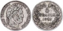 France 5 Francs Louis-Philippe I  - 1833 A Paris - Argent