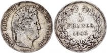 France 5 Francs Louis-Philippe I  - 1843 A Paris - Argent