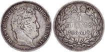 France 5 Francs Louis-Philippe I - 1831 A Paris - Silver - Raised lettering