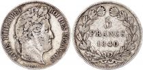 France 5 Francs Louis-Philippe I - 1840 B Rouen - Silver