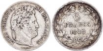 France 5 Francs Louis-Philippe I - 1842 W Lille - Silver