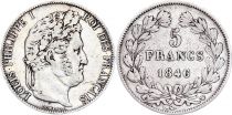 France 5 Francs Louis-Philippe Ier - 1846 W Lille - Argent