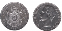 France 5 Francs Napoléon III - 1855 A Paris - Argent - TB