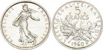 France 5 Francs Seed sower - 1960 - Silver