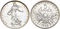 France 5 Francs Seed Sower - 1962 - Silver