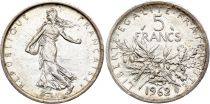 France 5 Francs Seed Sower - 1962 - Silver