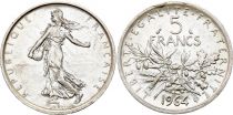 France 5 Francs Seed Sower - 1964 - Silver