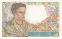 France 5 Francs Shepherd - 05-08-1943 Serial V.71